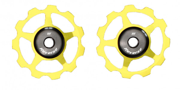 Reverse aluminium pulley set, for Colab chain tensioners, with sealed ball bearings