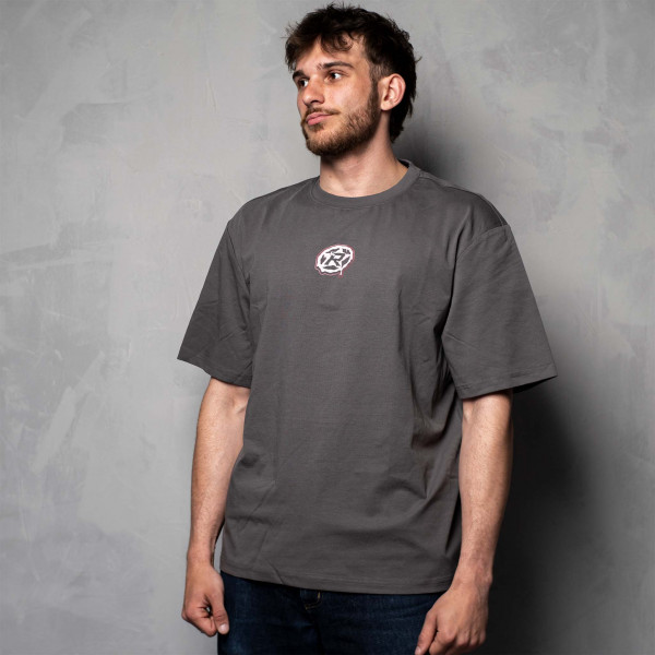 REVERSE Drip Logo Tee Magenta Loose Fit